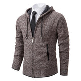 Men's Solid Color Cardigan Sweater - WOMONA.COM