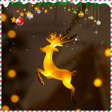 Holiday Decoration Arrangement Hanging Lights Christmas Tree - WOMONA.COM