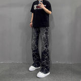 American Retro Washed Bootcut Trousers