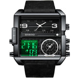 Dial Multi-functional Sports Quartz Watch - WOMONA.COM