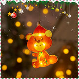 Holiday Decoration Arrangement Hanging Lights Christmas Tree - WOMONA.COM