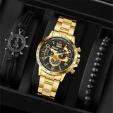 Steel Watch Men's Simplicity Fashion Quartz - WOMONA.COM