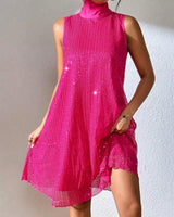 Sexy Sequin Shiny Sleeveless Pullover Dress