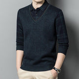 Warm Keeping Fake Two Pieces Sweaters - WOMONA.COM