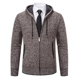 Men's Solid Color Cardigan Sweater - WOMONA.COM