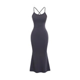 Women's Fashion Unique Cross Backless Dress - WOMONA.COM