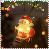 Holiday Decoration Arrangement Hanging Lights Christmas Tree - WOMONA.COM