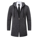 Men's Solid Color Cardigan Sweater - WOMONA.COM