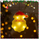Holiday Decoration Arrangement Hanging Lights Christmas Tree - WOMONA.COM
