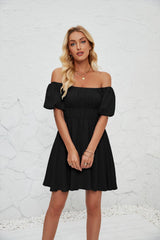 Women's Elegant Slim Waist Dress - WOMONA.COM