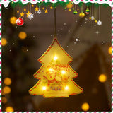 Holiday Decoration Arrangement Hanging Lights Christmas Tree - WOMONA.COM