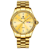 Gold Diamond Men's Quartz Watch Waterproof - WOMONA.COM