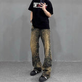 American Retro Washed Bootcut Trousers