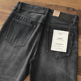 Denim Cotton Men's Heavy Black Denim Jeans