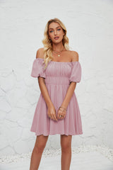 Women's Elegant Slim Waist Dress - WOMONA.COM