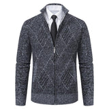 Men's Casual Slim-fit Stand Collar Sweater - WOMONA.COM
