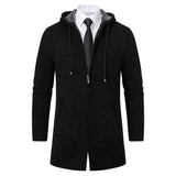 Men's Solid Color Cardigan Sweater - WOMONA.COM