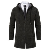 Men's Solid Color Cardigan Sweater - WOMONA.COM