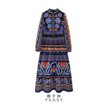 Women's Clothing Printing Stitching Cake Dress