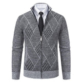 Men's Casual Slim-fit Stand Collar Sweater - WOMONA.COM