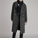 Men's Double-sided Fleece Coat Mid-length - WOMONA.COM