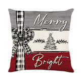 Christmas Pillow Cover Linen Christmas Tree