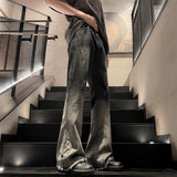 American Fashion Brand Gradient Washed Jeans