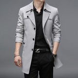 High Quality Button Fashion Windbreaker Jacket Plus Size - WOMONA.COM