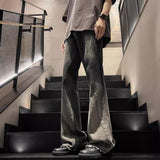 American Fashion Brand Gradient Washed Jeans