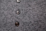 Men's Turtleneck Buttons Pullover Casual Loose - WOMONA.COM