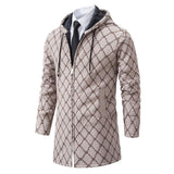 Men's Mid-length Sweater Fashion Casual Hooded Coat - WOMONA.COM