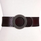 No Hole Ladies Belts For Dresses Real Leather - WOMONA.COM