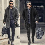 Cotton-padded Mid-length Coat Men's - WOMONA.COM