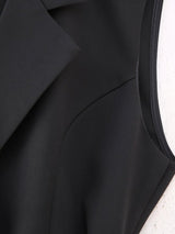 Women's Slim Slimming Pleated Vest Dress - WOMONA.COM