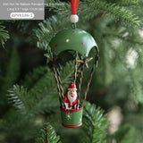 Nordic Iron Christmas Hot Air Balloon Parachute Pendant