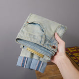 Ankle-tied Stretch Men's Jeans