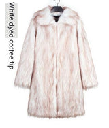 Men's Overcoat Faux Fur Coat Long Trench Coat - WOMONA.COM