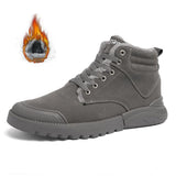 Ankle Boots Men Winter Warm Plush Shoes - WOMONA.COM