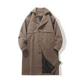 Winter New Mid-length Woolen Coat British Style Men - WOMONA.COM