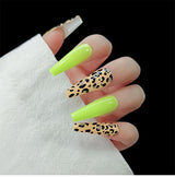 Long Ballet Flat Head Pointed Water Drop Fake Nails - WOMONA.COM
