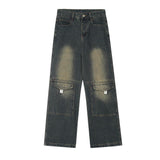 Fashion Denim Cargo Pants Trousers Men - WOMONA.COM