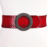 No Hole Ladies Belts For Dresses Real Leather - WOMONA.COM