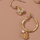 Butterfly Maple Leaf Flower Earrings - WOMONA.COM