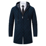Men's Mid-length Sweater Fashion Casual Hooded Coat - WOMONA.COM