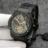 Men's And Women's Fashion Crystal Case Hollow Watch - WOMONA.COM