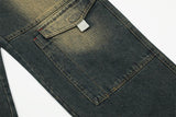 Fashion Denim Cargo Pants Trousers Men - WOMONA.COM