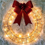 Christmas Garland 50CM Luminous LED Warm Light - WOMONA.COM