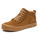 High-top Men's Genuine Leather Fashion Shoes - WOMONA.COM