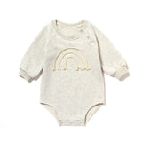 Spring And Autumn Romper R Baby Long Sleeve Waffle - WOMONA.COM