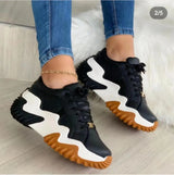 Thick Soled Serrated Daddy Shoes - WOMONA.COM